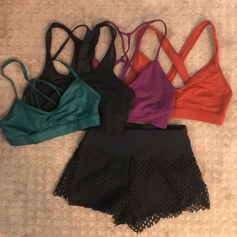 Alo bra and shorts bundle